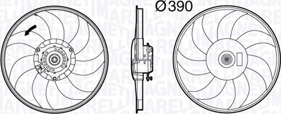 Magneti Marelli 069422589010 - Вентилятор, охолодження двигуна autocars.com.ua