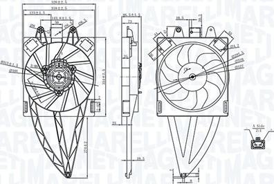 Magneti Marelli 069422716010 - Вентилятор, охлаждение двигателя avtokuzovplus.com.ua