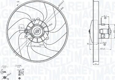 Magneti Marelli 069422756010 - Вентилятор, охлаждение двигателя autodnr.net