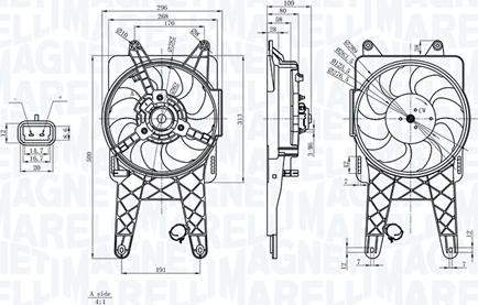 Magneti Marelli 069422818010 - Вентилятор, охолодження двигуна autocars.com.ua