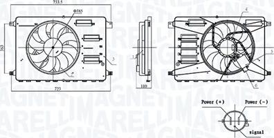 Magneti Marelli 069422899010 - Вентилятор, охолодження двигуна autocars.com.ua
