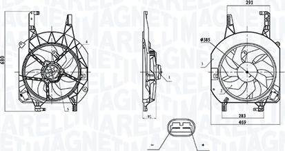 Magneti Marelli 069422902010 - Вентилятор, охолодження двигуна autocars.com.ua