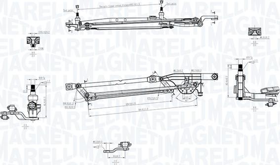 Magneti Marelli 085570700010 - Система тяг і важелів приводу склоочисника autocars.com.ua