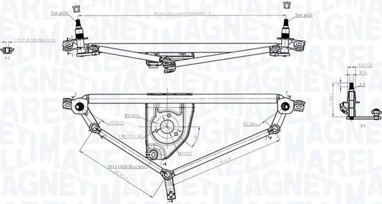 Magneti Marelli 085570705010 - Система тяг і важелів приводу склоочисника autocars.com.ua