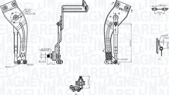 Magneti Marelli 085570712010 - Система тяг і важелів приводу склоочисника autocars.com.ua