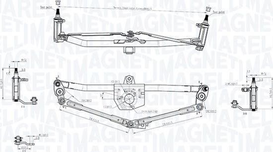 Magneti Marelli 085570720010 - Система тяг і важелів приводу склоочисника autocars.com.ua