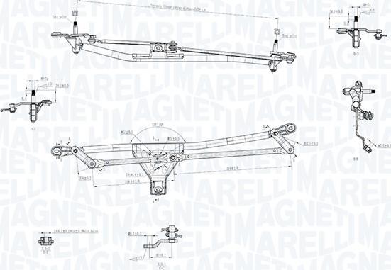 Magneti Marelli 085570721010 - Система тяг і важелів приводу склоочисника autocars.com.ua