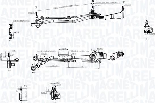 Magneti Marelli 085570730010 - Система тяг і важелів приводу склоочисника autocars.com.ua