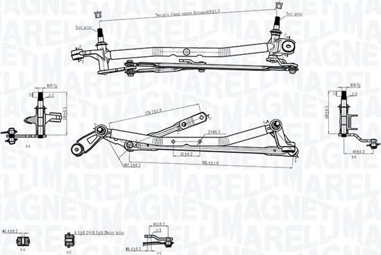 Magneti Marelli 085570736010 - Система тяг і важелів приводу склоочисника autocars.com.ua