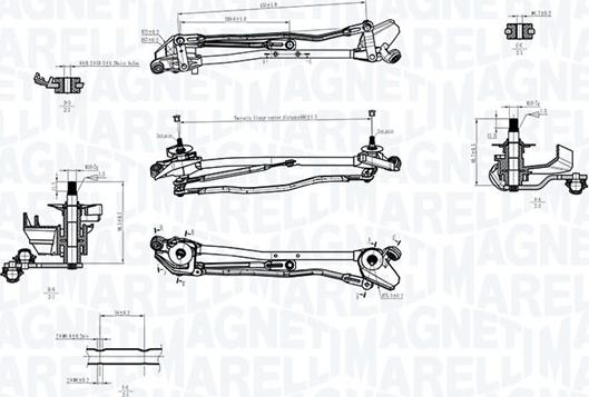 Magneti Marelli 085570740010 - Система тяг і важелів приводу склоочисника autocars.com.ua