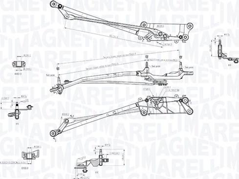 Magneti Marelli 085570758010 - Система тяг і важелів приводу склоочисника autocars.com.ua