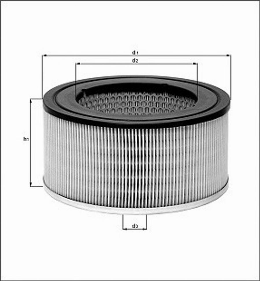 Magneti Marelli 154084455380 - Повітряний фільтр autocars.com.ua