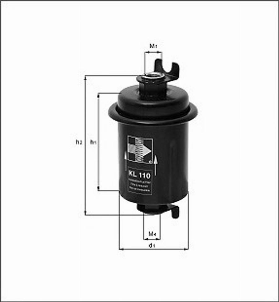 Magneti Marelli 154096311020 - Топливный фильтр avtokuzovplus.com.ua