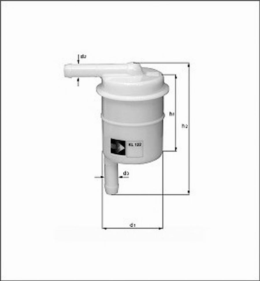 Magneti Marelli 154096315810 - Паливний фільтр autocars.com.ua