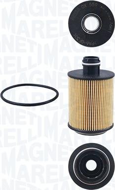 Magneti Marelli 154703873580 - Масляний фільтр autocars.com.ua