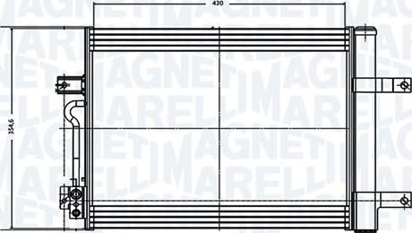 Magneti Marelli 2019001MM - Конденсатор, кондиціонер autocars.com.ua