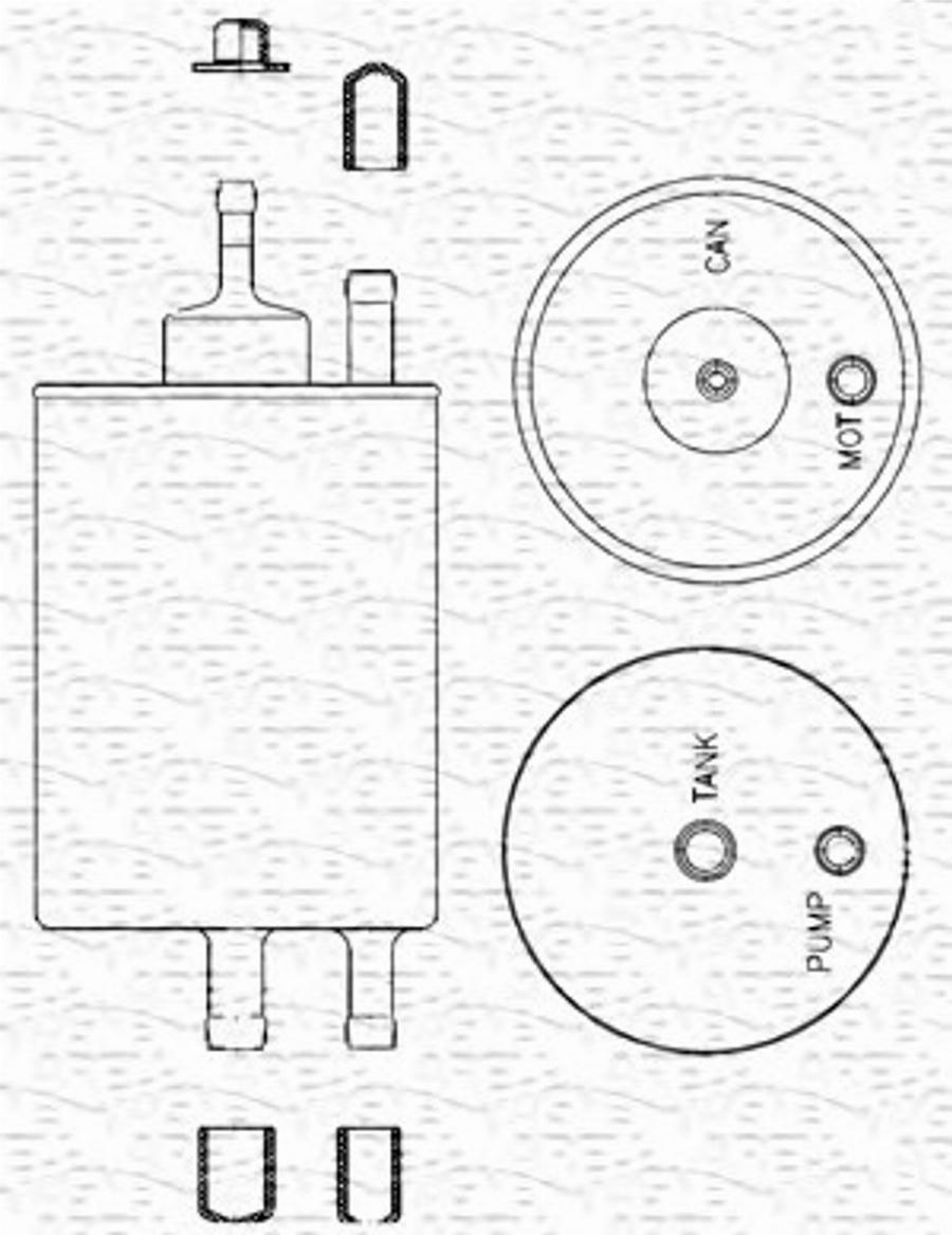 Magneti Marelli 213908204000 - Топливный фильтр avtokuzovplus.com.ua