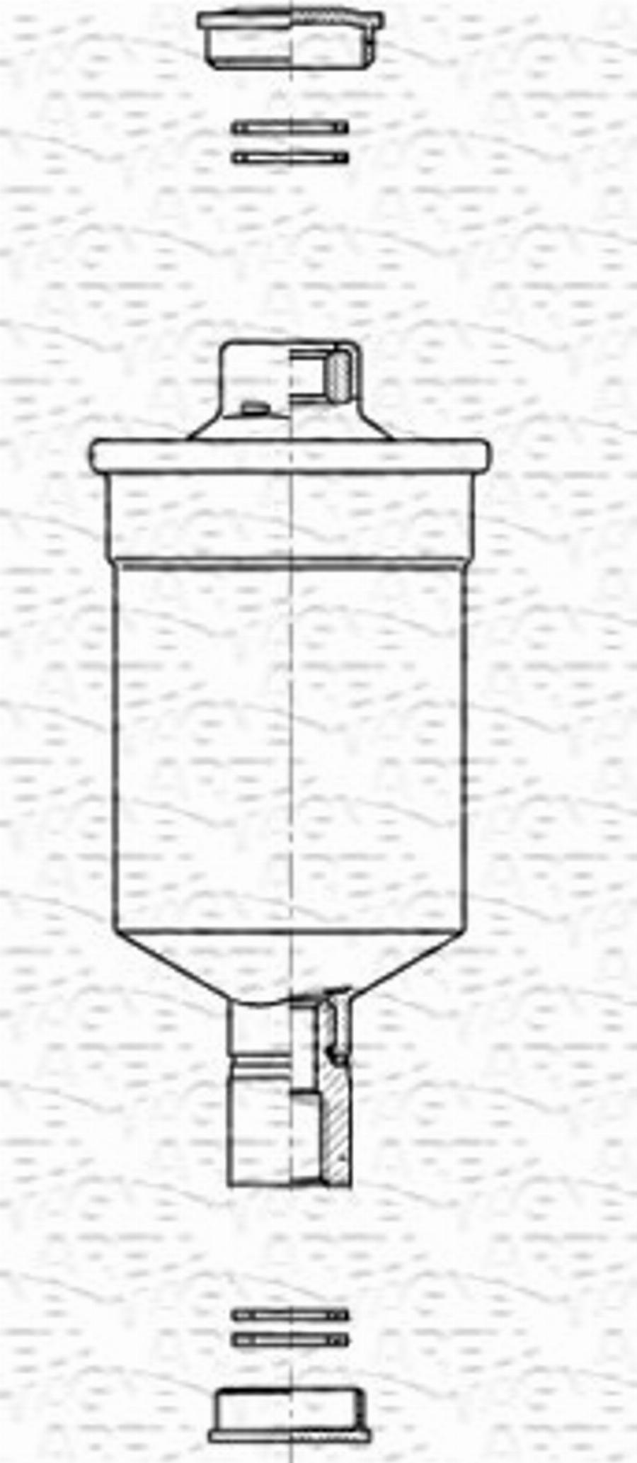 Magneti Marelli 213908500500 - Паливний фільтр autocars.com.ua