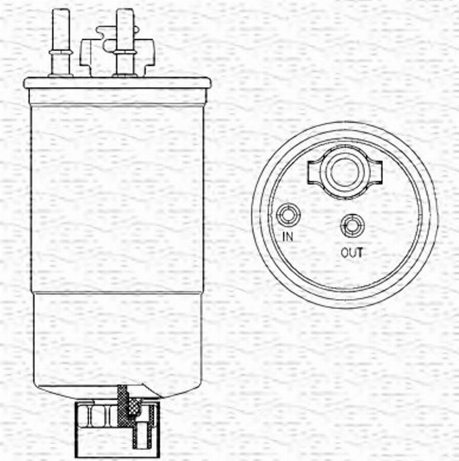 Magneti Marelli 213908536000 - Топливный фильтр avtokuzovplus.com.ua