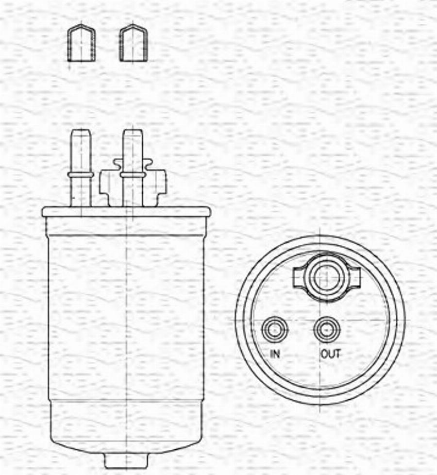 Magneti Marelli 213908552000 - Паливний фільтр autocars.com.ua