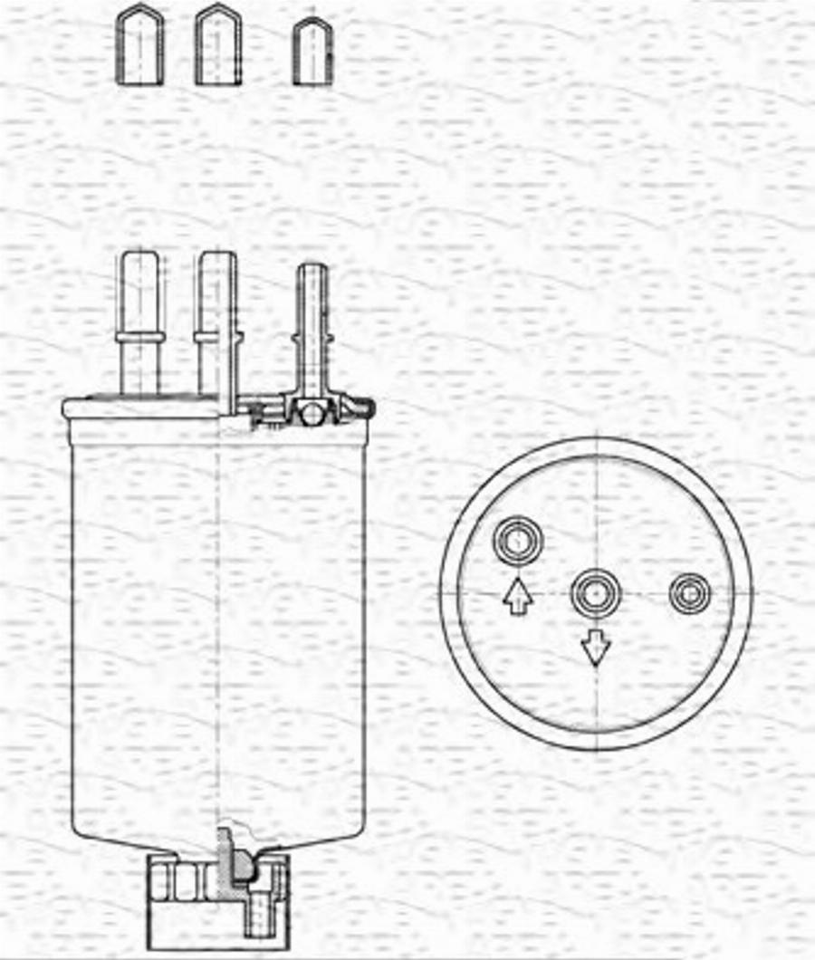 Magneti Marelli 213908566000 - Паливний фільтр autocars.com.ua