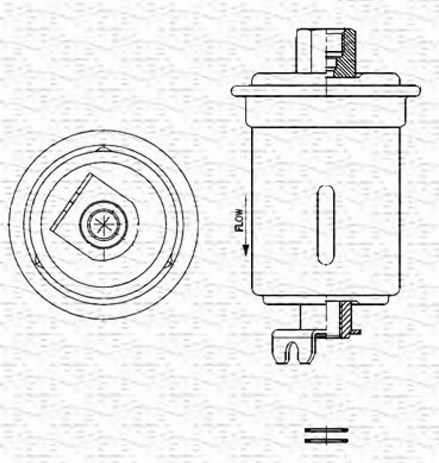 Magneti Marelli 213908606800 - Паливний фільтр autocars.com.ua