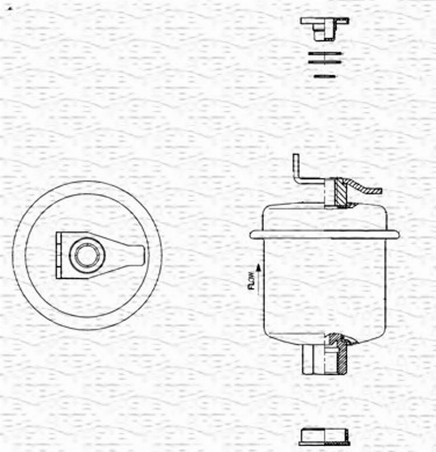 Magneti Marelli 213908720000 - Паливний фільтр autocars.com.ua