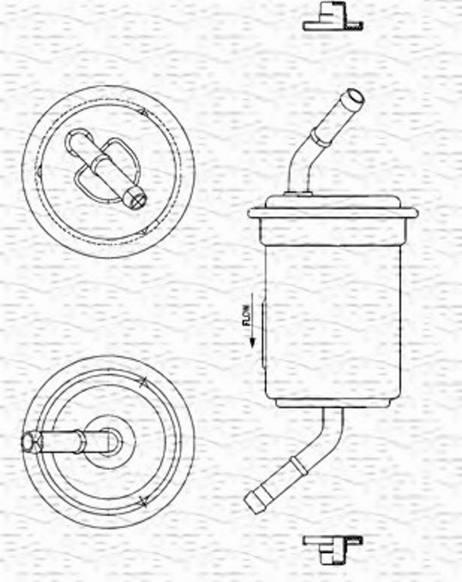 Magneti Marelli 213908907800 - Паливний фільтр autocars.com.ua