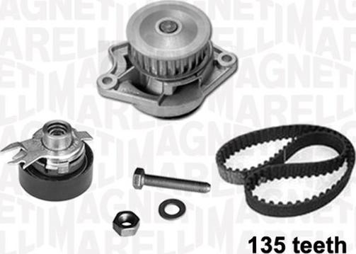 Magneti Marelli 341401370002 - Водяной насос + комплект зубчатого ремня avtokuzovplus.com.ua