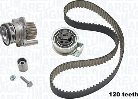 Magneti Marelli 341404770002 - Водяний насос + комплект зубчатого ременя autocars.com.ua