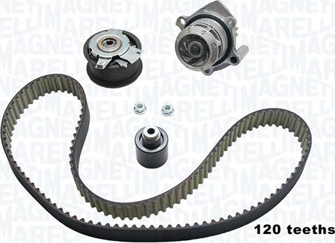 Magneti Marelli 341404790003 - Водяной насос + комплект зубчатого ремня autodnr.net