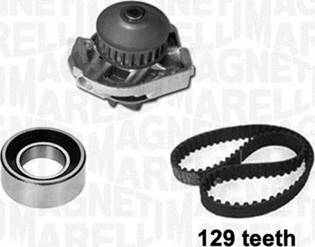 Magneti Marelli 341404820001 - Водяний насос + комплект зубчатого ременя autocars.com.ua