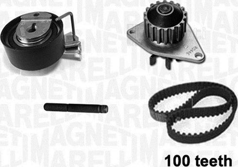 Magneti Marelli 341405320001 - Водяний насос + комплект зубчатого ременя autocars.com.ua