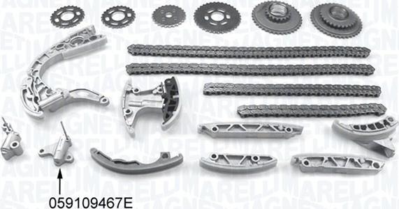 Magneti Marelli 341500001180 - Комплект цепи привода распредвала avtokuzovplus.com.ua