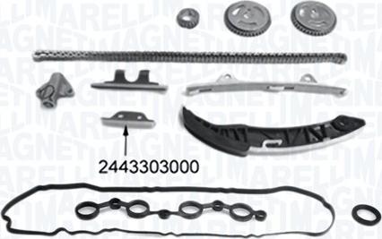 Magneti Marelli 341500001350 - Комплект ланцюга приводу распредвала autocars.com.ua