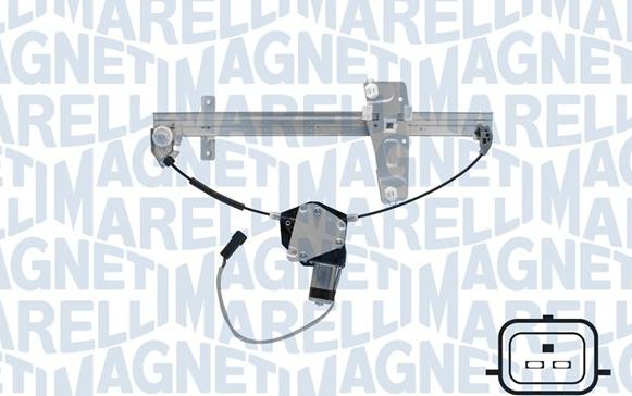 Magneti Marelli 350103170366 - Підйомний пристрій для вікон autocars.com.ua