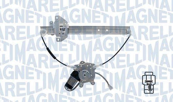 Magneti Marelli 350103170394 - Підйомний пристрій для вікон autocars.com.ua