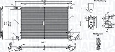 Magneti Marelli 350203010600 - Конденсатор, кондиціонер autocars.com.ua