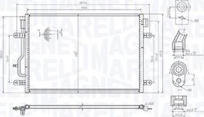 Magneti Marelli 350203103300 - Конденсатор, кондиціонер autocars.com.ua