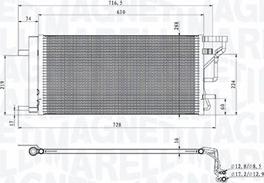 Magneti Marelli 350203105200 - Конденсатор, кондиціонер autocars.com.ua