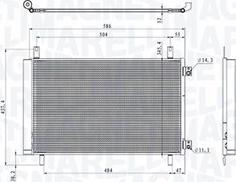 Magneti Marelli 350203105500 - Конденсатор кондиционера avtokuzovplus.com.ua