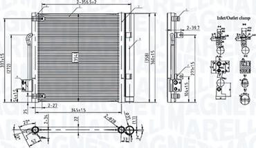 Magneti Marelli 350203107800 - Конденсатор, кондиціонер autocars.com.ua