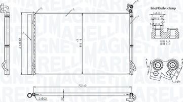 Magneti Marelli 350203107900 - Конденсатор, кондиціонер autocars.com.ua