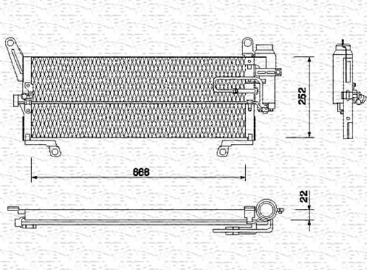 Magneti Marelli 350203112000 - Конденсатор, кондиціонер autocars.com.ua