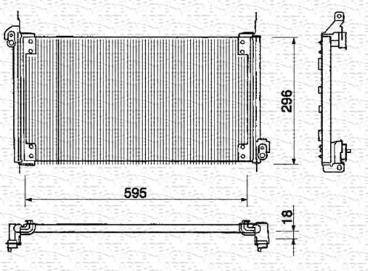 Magneti Marelli 350203131000 - Конденсатор, кондиціонер autocars.com.ua