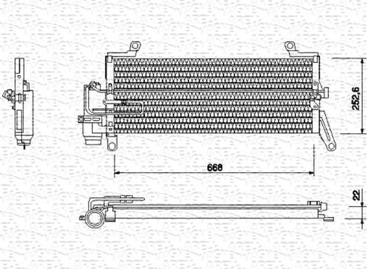 Magneti Marelli 350203134000 - Конденсатор, кондиціонер autocars.com.ua