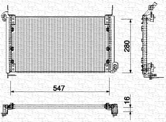 Magneti Marelli 350203135000 - Конденсатор, кондиціонер autocars.com.ua