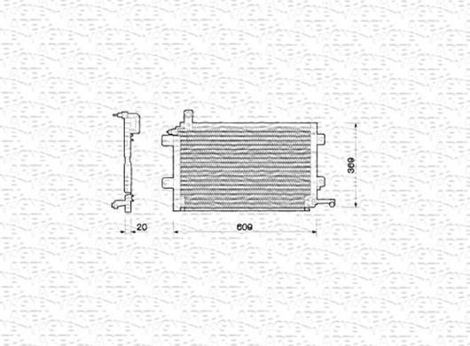 Magneti Marelli 350203206000 - Конденсатор, кондиціонер autocars.com.ua