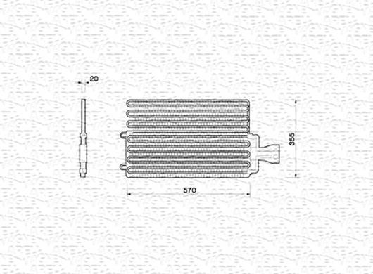 Magneti Marelli 350203212000 - Конденсатор, кондиціонер autocars.com.ua