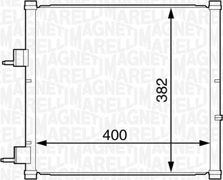 Magneti Marelli 350203227000 - Конденсатор, кондиціонер autocars.com.ua